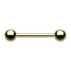 Classic Barbell Body Jewellery with Gold Plating