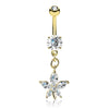 Bae's Florist Belly Bar with Gold Plating