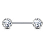 Argenti Crystal Diamond Nipple Jewellery - Nipple Ring. Navel Rings Australia.