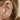 Threaded Heart Earring by Maria Tash in 14K Yellow Gold. Flat Stud. - Earring. Navel Rings Australia.