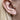 Threaded Heart Earring by Maria Tash in 14K Rose Gold. Flat Stud. - Earring. Navel Rings Australia.