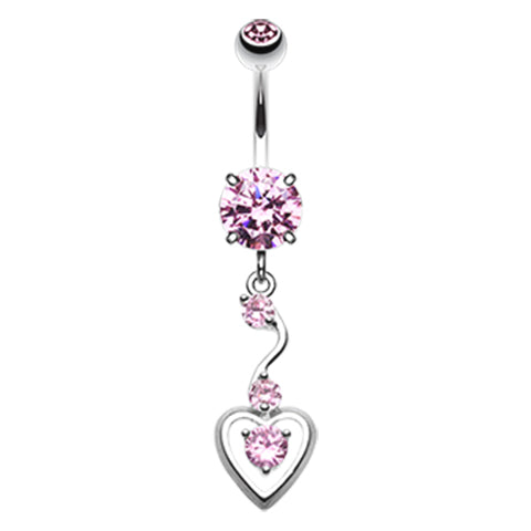 My Sweet Heart Belly Dangle - Dangling Belly Ring. Navel Rings Australia.
