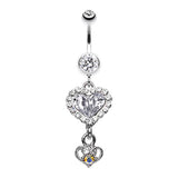 My Lovers Story Belly Dangle - Dangling Belly Ring. Navel Rings Australia.