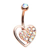 Popped Passion Belly Bar in Rose Gold