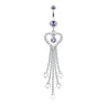 Mia Amore Star Drop Belly Button Ring - Dangling Belly Ring. Navel Rings Australia.