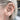 Diamond Arrow Earring by Maria Tash in 14K White Gold. Flat Stud. - Earring. Navel Rings Australia.