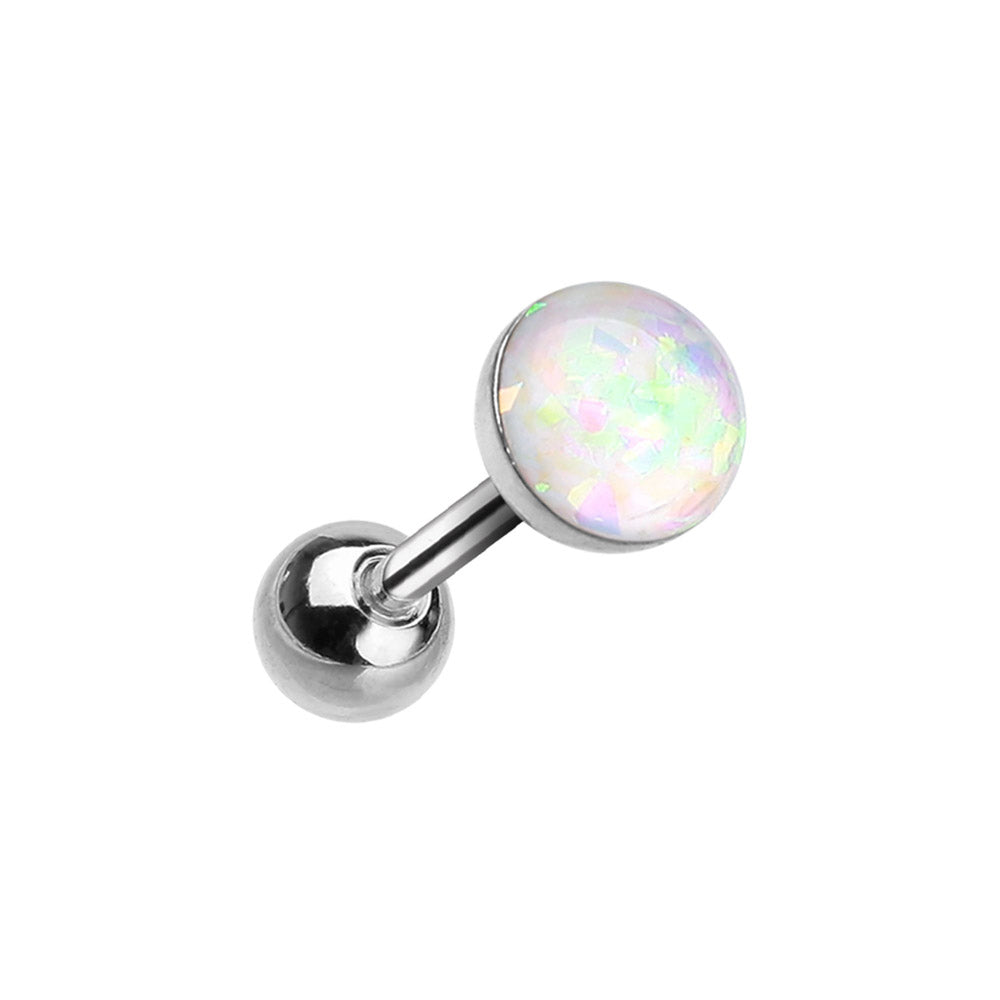 Classic Opal Stud Earring. Tragus and Cartilage Piercings. - Earring. Navel Rings Australia.