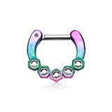 Herminia Hex Septum Clicker - Septum. Navel Rings Australia.