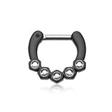 Herminia Hex Septum Clicker - Septum. Navel Rings Australia.