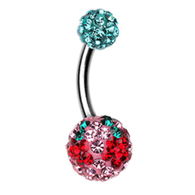 Motleys™ Trippin' Daisy Belly Bar - Basic Curved Barbell. Navel Rings Australia.