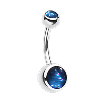 Hologram Classique Belly Rings - Basic Curved Barbell. Navel Rings Australia.