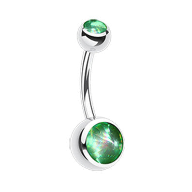 Hologram Classique Belly Rings - Basic Curved Barbell. Navel Rings Australia.