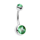 Hologram Classique Belly Rings - Basic Curved Barbell. Navel Rings Australia.