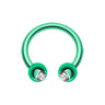 Metallic Circular Horseshoe Belly Rings - Circular Barbell / Horse Shoe. Navel Rings Australia.