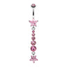 Midnight Stars Belly Dangle - Dangling Belly Ring. Navel Rings Australia.