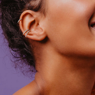 Opal Septum & Earring Body Jewellery in 14K Yellow Gold - Earring. Navel Rings Australia.