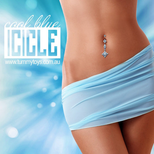 The Icicle Stack Belly Button Ring - Dangling Belly Ring. Navel Rings Australia.