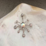 Dermal Inspirations Navel Ring - Fixed (non-dangle) Belly Bar. Navel Rings Australia.