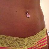 TummyToys® Dusk Swarovski Belly Piercing Ring - TummyToys® Patented Clasp. Navel Rings Australia.
