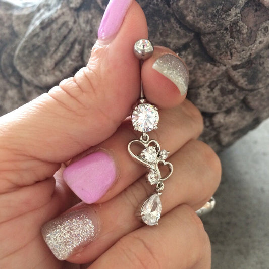 Le Love Lure Belly Piercing - Dangling Belly Ring. Navel Rings Australia.
