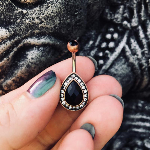 Vintage Brass Belly Bars The Belly Ring Shop