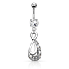 Gem Infinity Belly Piercing Ring