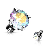 14g Prong Gem Balls for INTERNALLY THREADED Belly Rings - Replacement Ball. Navel Rings Australia.