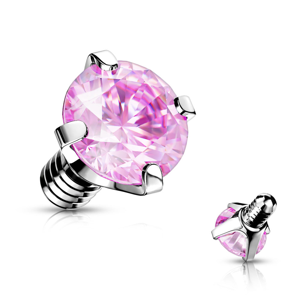 14g Prong Gem Balls for INTERNALLY THREADED Belly Rings - Replacement Ball. Navel Rings Australia.