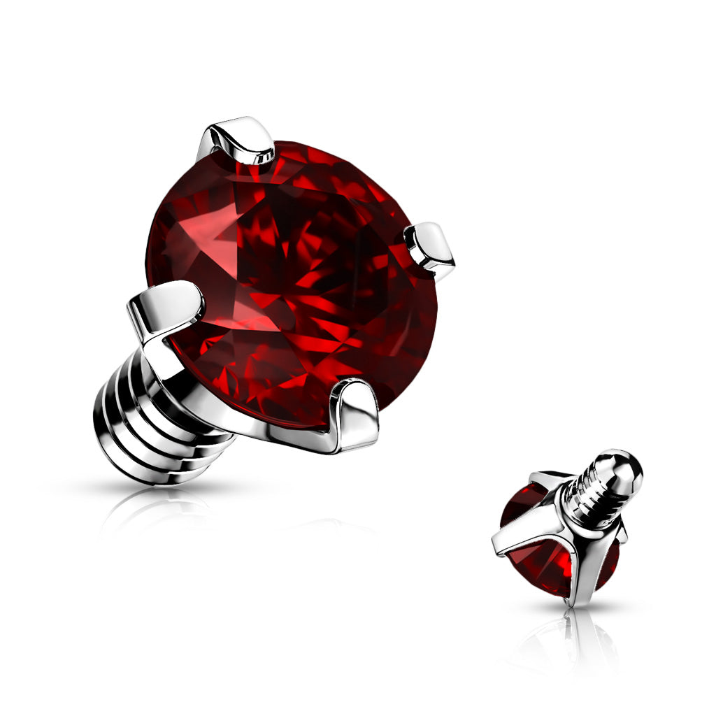 14g Prong Gem Balls for INTERNALLY THREADED Belly Rings - Replacement Ball. Navel Rings Australia.