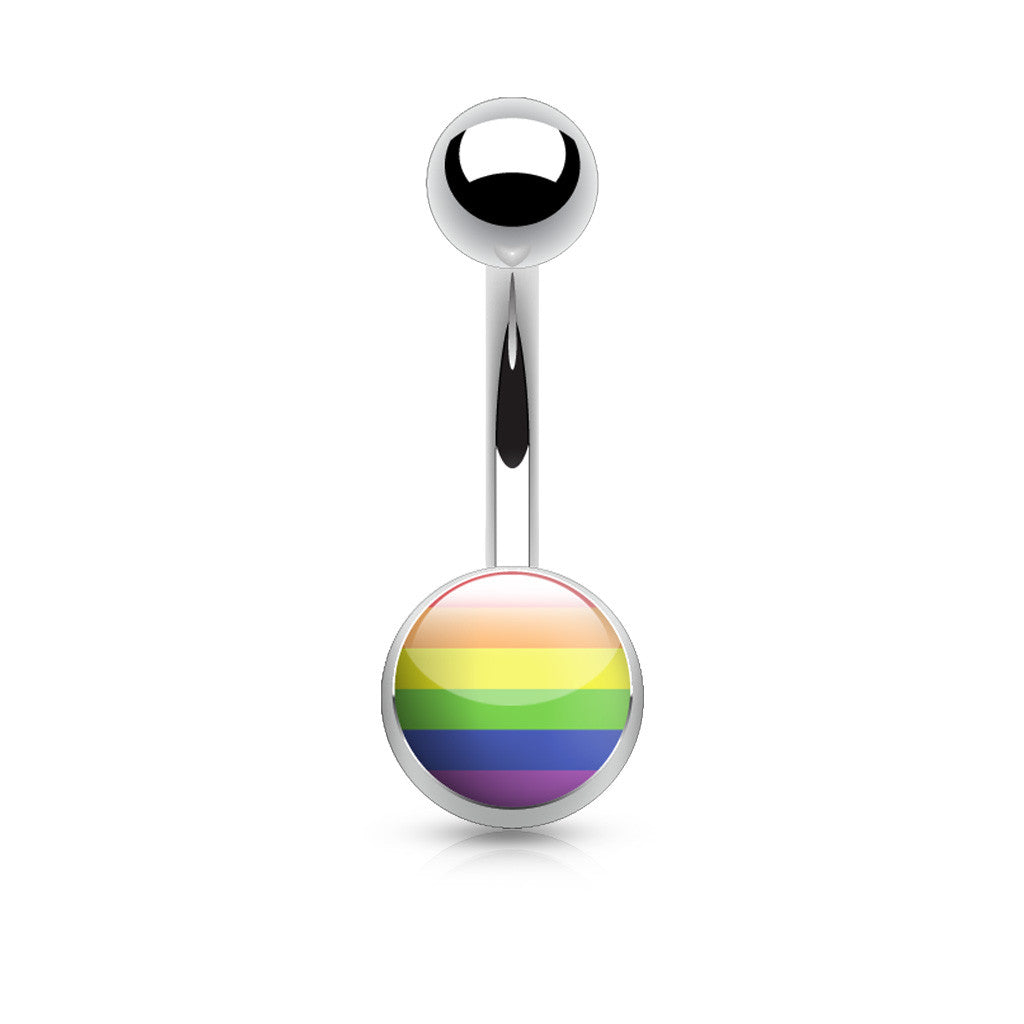 Jamaican Belly Bar Basics - Basic Curved Barbell. Navel Rings Australia.