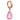 TummyToys® 14K Rose Gold Pink Quartz Drop Belly Ring - TummyToys® Patented Clasp. Navel Rings Australia.