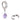 TummyToys® Lavender Amethyst CZ Clasp - TummyToys® Patented Clasp. Navel Rings Australia.