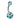 Teal Retro Motley™ Belly Button Ring - Basic Curved Barbell. Navel Rings Australia.