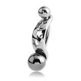 Star Cut Out Belly Shield - Orbital and Shield. Navel Rings Australia.