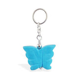 TummyToys® Turquoise Butterfly Belly Bar Swinger - TummyToys® Swinger Charm. Navel Rings Australia.