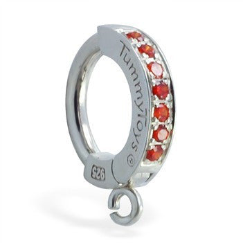 TummyToys® Orange Paved Charm Slave - TummyToys® Patented Clasp. Navel Rings Australia.