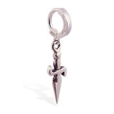 TummyToys® Femme Metale Dagger Huggy - TummyToys® Patented Clasp. Navel Rings Australia.