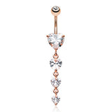 Forever Yours Belly Piercing - Dangling Belly Ring. Navel Rings Australia.
