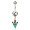 Wild Warrior Turquoise Belly Piercing Ring