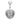 Steel Royal Jeweled Heart Navel Ring - Fixed (non-dangle) Belly Bar. Navel Rings Australia.