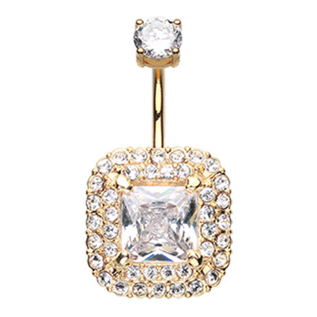 King Midas Belly Piercing Ring - Fixed (non-dangle) Belly Bar. Navel Rings Australia.