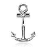 Steel Spinal Anchor Belly Button Bar - Split Spinal Belly Bar. Navel Rings Australia.