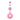 Pink Frosted Donut Dangly Navel Bar - Dangling Belly Ring. Navel Rings Australia.