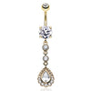 Glacier Belly Bar with Gold Plating