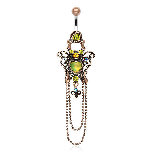 Bohemian Style Belly Button Rings. Long dangly body jewellery. The Belly Ring Shop