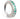 TummyToys® Green CZ Paved Silver Sleeper Navel Bar - TummyToys® Patented Clasp. Navel Rings Australia.