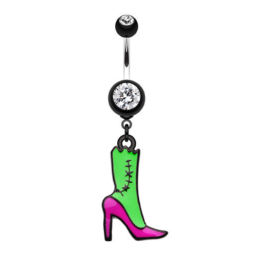 Zombie Bell Ringer Walking Zombie Belly Ring. Halloween and Freaky Movie Themed Jewelry ...