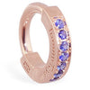 TummyToys® Rose Gold Sapphire Pave Sleeper