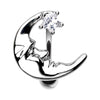 Crescent Moon Night Reverse Belly Ring
