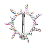 Deities Blazing Sun Belly Shield - Orbital and Shield. Navel Rings Australia.